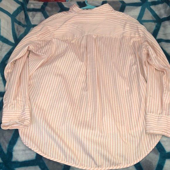 H&M Pink/White Striped Button Down - Picture 4 of 5